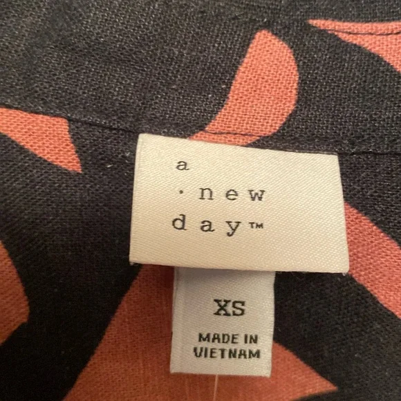 A New Day Brown/Black Button Down Shirt… - Picture 3 of 6